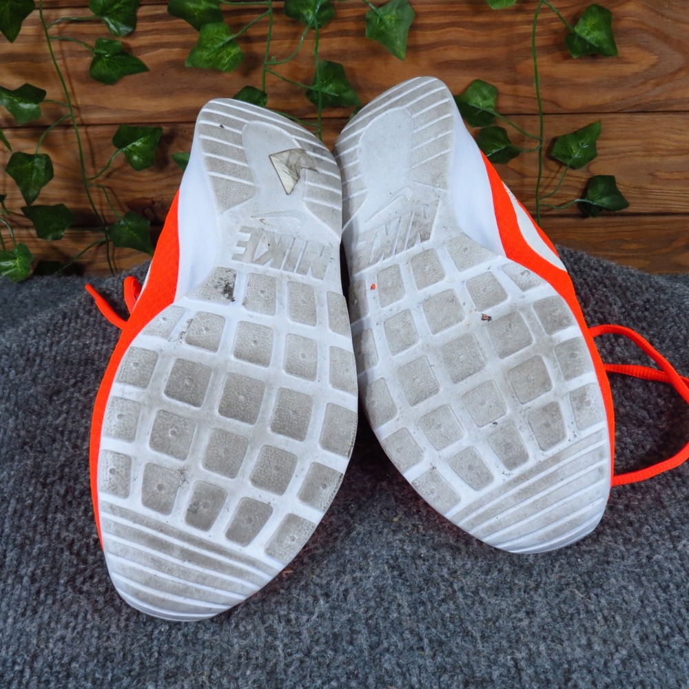 Nike Tanjun Mens Running Shoes Size 7 Athletic Walking Sneakers Orange White - Picture 7 of 7